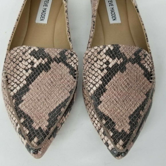 COPY - New Steve Madden Feather Flats Snakeskin Sz 7.5 - Picture 8 of 11